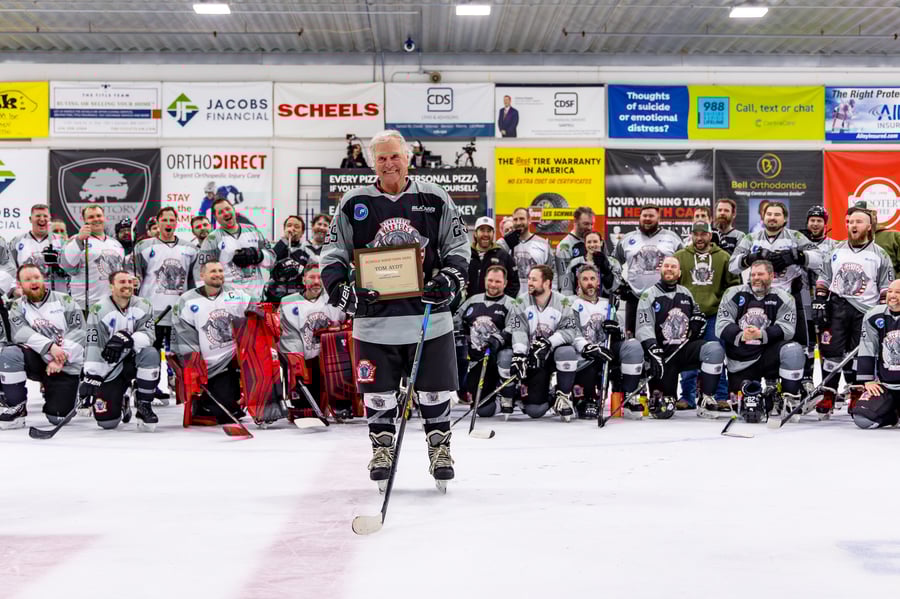 Warriors player recognized for service