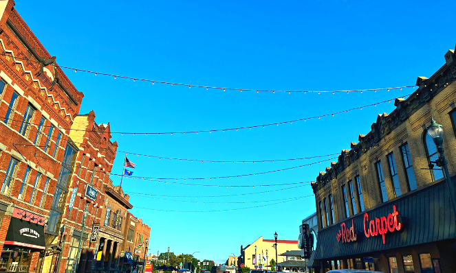 St. Cloud Minnesota Downtown Blattner Company Provides Lights