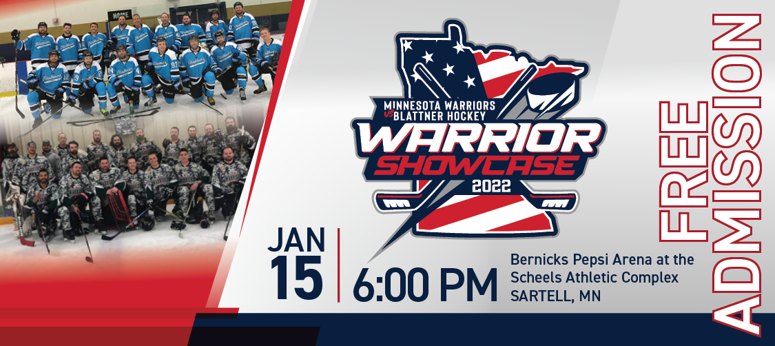 Annual Hockey Showcase to Honor Minnesota Warriors Veteran’s Hockey Team